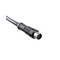 Amphenol LTW M12A-17BMMM-PL8D02 Sensor Cables / Actuator Cables Circular Metric Connector MPronto-12 (M12 Push Pull), A Code, Metal, 1.5A, 17 pins, Male Connector, Male Contact, Straight, Overmolded, Length 2000mm, IP68 Mated
