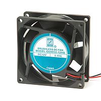 Orion Fans OD8032-12MS Axial DC Fan, 80x80x32mm, 12VDC, 32CFM, Sleeve Bearing, 2x Lead Wires UL1007 24AWG