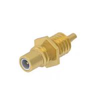 Linx Technologies - TE Connectivity 2477166-1 Coaxial Connectors SMC Jack Straight,Rear Blkhd,Panel Mt,Sldr Cup Term,Brass Gld,PTFE,10 Ghz,50 Ohm