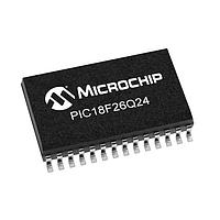 Microchip Technology PIC18F26Q24-E/SO Microcontrollers 64KB Flash, 4KB RAM, 512bytes EEPROM, MVIO, 10b ADC2, 8b DAC, ACP, Comp, PWM,