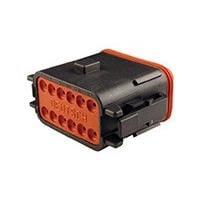 DEUTSCH - TE Connectivity DT06-12SB-B016 12-Way 12P DT PLG ASM KEY B EXT SHELL
