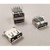 Stewart Connector SS-52100-002 USB Type A Connectors USB 2.0 Vertical Recpt Type A solder