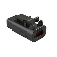 Amphenol SINE Systems ATM06-2S-BLK 2-Way 2-Way Plug, Female Connector, Black