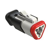 Amphenol SINE Systems AT06-3S-SR02WHT Plug 3 Position, Plug, Socket, SR02 Strain Relief (Reduced Diameter Seal), White Body