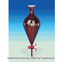 SciLab SL.Fun2151 Funnel, sepa 100ml, Amber, 19/26, PTFE Cock Bore 2.0