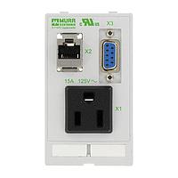 Murrelektronik 4000-68000-4020000 Ethernet I/O Modules MODLINK MSDD SINGLE COMBI INSERT USA NEMA 5-15, 1xSUD-D9 female/male + 1xRJ45 female/female