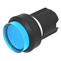 EAO 45-2231.12J0.000 Switch Actuators Illuminated pushbutton actuator blue transparent lens raised above bezel momentary front/housing plastic