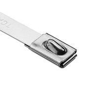 HellermannTyton MBT27H-S Cable Ties Stainless Steel Tie, 27" Long, 450lb Tensile Strength, SS304, Metal, 50/pkg
