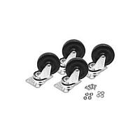 Hammond Manufacturing 1425B Heavy Duty Brake Caster Caster Set 4, Light 360 Lbs Weight Limit