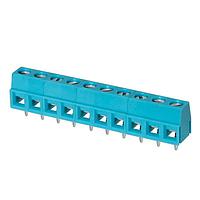 Same Sky (formerly CUI Devices) TB006-508-10BE Fixed Terminal Blocks Terminal block, screw type, 5.08 , horizontal, 10 poles, CUI Blue, slotted screw, PCB mount
