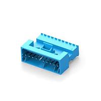 AMP Connectors - TE Connectivity 4-647002-0 Plug Housing 10P PSTD RCPT ASSY WHITE W/BLUE STRIPE