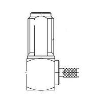 Amphenol RF 132259 Connectors SMA R/A BULKHEAD JACK 316 DBL BRAID
