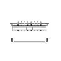 Adam Tech PCA-6MA-12-HD-3-G-T/R Connectors FPC/FFC CONNECTOR, ZIF TYPE, .5M
