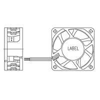 Delta Electronics, Inc. AFB0612GHE-TZSQ Axial DC Fan, 60x38mm, 12VDC, 66.75CFM, 18W, 61.5dBA, 12000RPM, Ball Bearing, IP55
