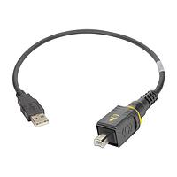 HARTING 09454454912 USB Cables / IEEE 1394 Cables HARTING PushPull V4 v2.0 USB 2.0 Type B-Type A, Cable Assembly, PushPull Type B to IP20 USB Type A plug, PVC, 1.5m