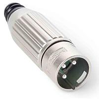 Switchcraft AAA3MPBZPKG Cable Connectors 3 PIN NI PLATED CONN