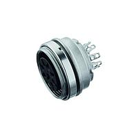 Amphenol T3403100U Connectors Rear mounting female receptacle with ring nut (hex nut available upon request). Contacts included.