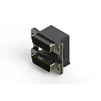 EDAC 661-015-664-000 Dual Port D-Sub Connectors Right-angle Dual Port D-Sub Connector