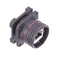 Amphenol Socapex 36542ZN Circular SZ 19 Jam Nut Rcpt RJ45 Blk Zn