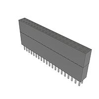 Samtec ESW-120-69-L-D Stackthrough .100" Elevated Socket Strip