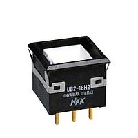 NKK Switches UB216KKG016G Pushbutton Switches LOW PROFILE PSHBTTN ILLMNTD/PC AND SLDR