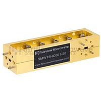 Fairview SMW15HC001-20 20 dB WR-15 Directional Waveguide Split Block Coupler With UG-385/U Round Cover Flange from 50 GHz to 75 GHz For V Band