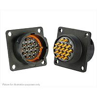 Eaton Souriau-Sunbank UTS014E18P Receptacles 18P Pin Receptacle Square Flange Sz 14E