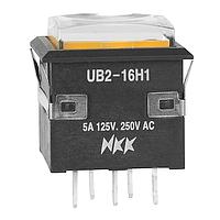 NKK Switches UB216KKW015D-1JD Pushbutton Switches 5A SPDT ON ON AMB