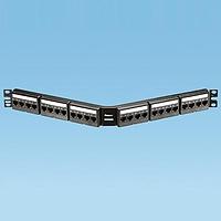 Panduit CPPKLA6ATG24WBL Wire Ducting & Raceways Patch Panel Kit, 24 Port, Angled, Cat 6A