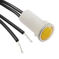 VCC 1030D3 Neon Panel Mount Indicators AMBER DIFFUSED 1/2" MOUNTING HOLE