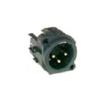 Amphenol Audio AC3MAH3-AU-B Connectors XLR 3POLE MALE HORIZ PCB CONTACTS BULK P