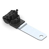 HellermannTyton 151-01424 Ratchet Clamp Ratchet P-Clamp, 0.24 - 0.54" Bundle Dia, 180 Long, 0.51" Hole Dia, PA66HIRHSUV/ST/ZN, Black, 200/ctn