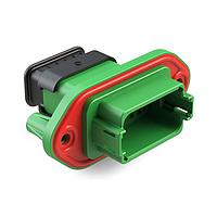 Amphenol SINE Systems AT04-12PC-PM16 Receptacle 12 Position Receptacle, Pin, Panel Mount, Key C, Self-Threading, Reduced Diameter Seal, Strain Relief