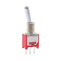 E-Switch 200MSP1T1B1M2QE Toggle Switches 3A 120VAC / 28VDC On-None-On PC Mnt