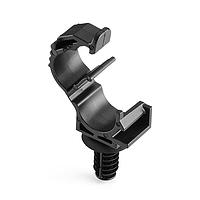 HellermannTyton 151-01017 Locking Clamp LOC Locking Clamp, 5-9 mm, with 6.5 mm Fir Tree, PA66HIRHSUV, Black, 1700/ctn