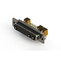 EDAC 630-13W3240-5T2 Mixed Contact D-Sub Connectors Right-angle Power Combo D-Sub Connector