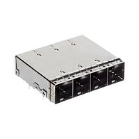 Amphenol Commercial Products U92A4111D0170 Combo MiniSAS HD, High Speed Input Output Connector, 1X4 CAGE ASM LONG EMI 12G.