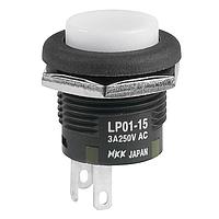 NKK Switches LP0115CCKW01B Wireless SHORT BODY PUSHBUTTON/ILL WHITE