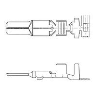 Yazaki 71144037 Terminals TERM 187 M 4.8MM SLD