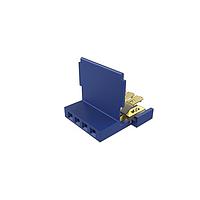 Amphenol FCI 65801-033LF Connectors Clincher&trade; Flex Connectors, Receptacle Assembly, Single Row, 4 Positions, 2.54mm (.100in) Pitch.