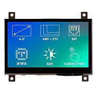 Riverdi SM-RVT43ALBFWN00 TFT LCD Displays 4.3", EVE3, frame, no touch