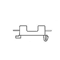 Eaton Bussmann BK-S-8301-1X-DIN Straight Terminal S-8301 WITH RAIL ADAPTER