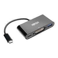 Tripp Lite U444-06N-DUB-C USB Type-C to DVI, PD Charging, USB 3.0 USB3.1 C TO DVI ADAPTER,BLACK
