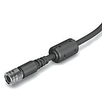 Banner Engineering P4C23HF Sensor Cables / Actuator Cables Cordset Hirose to Flying Leads Single Ended; 12-pin Straight Female Connector with Shield; 7 m (22.96 ft) in Length; Black PVC Jacket, Nickel-Plated Brass Nut