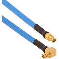 Amphenol SV Microwave FRSMPM-085-FSSMPM-180 RF Cable Assemblies SMPM R/A F  SMPMStraight F 18"Cable