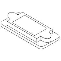 Lorlin EMC-9MB Dust Cover D-Sub Connector Hood EM CAP MALE 9 PIN