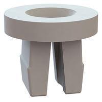 Essentra Components 60SGN00016 Grommet Nut Grommet Nut, .275x.285 Hole, .031-.156 Panel Thk