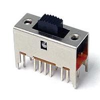 E-Switch LSS-130511A7-G Slide Switches 0.5A 50VDC 1P3T On-On-On PCB Pin