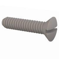 Essentra Components 330256A037 Slotted Countersunk 82 Slotted CSK Screw, #2-56 Thread, 3/8 Lg