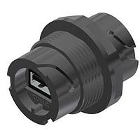 Amphenol CONEC 17-210131 USB Type A Connectors USB 2.0 Type A IP67 DualBay INLNCup PLST